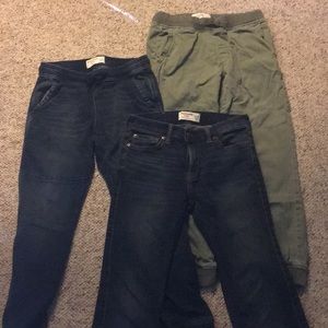 3 pairs Abercrombie boys jeans pants